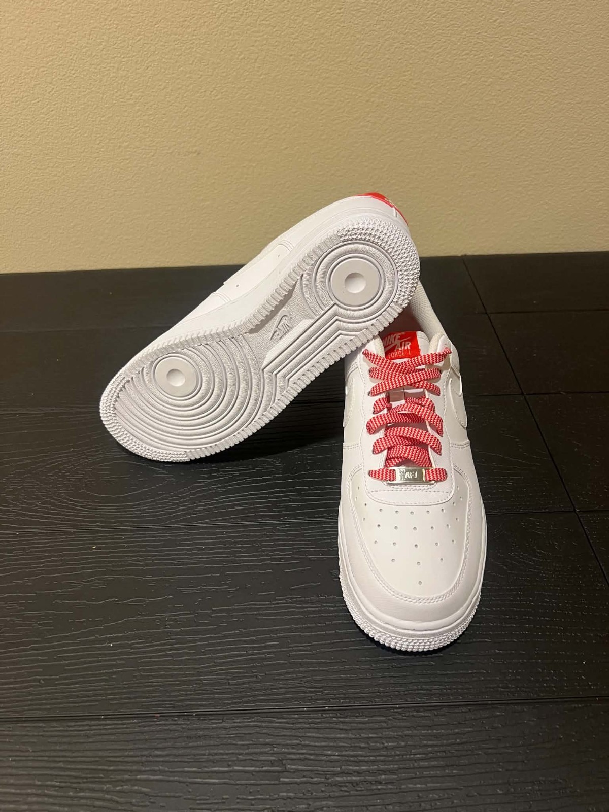 Nike Air Force 1 '07 White/LT Crimson-Pink Foam (IB7167 103) Womens Size 8.5 NEW - Image 4