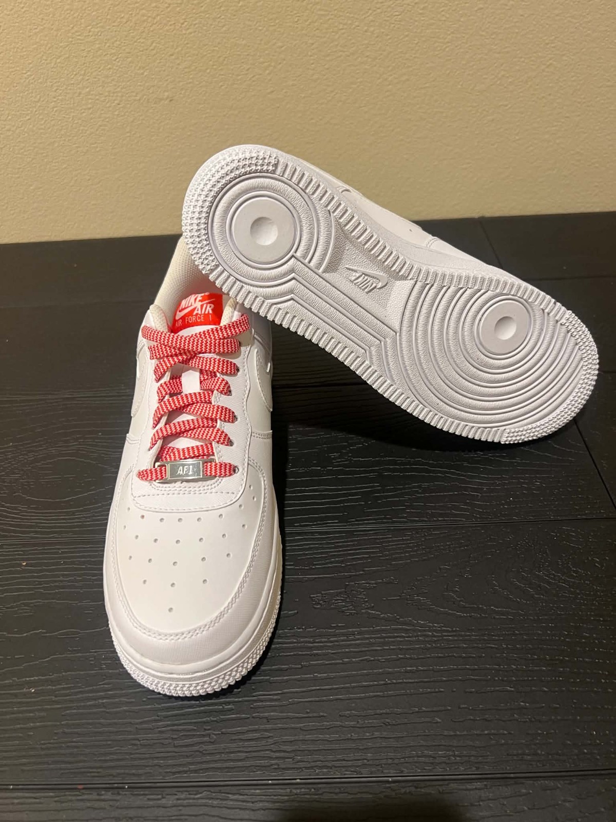 Nike Air Force 1 '07 White/LT Crimson-Pink Foam (IB7167 103) Womens Size 8.5 NEW - Image 5