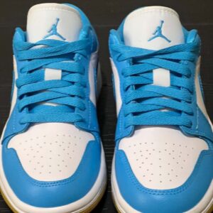 Nike Air Jordan 1 Low White Gum Dark Powder Blue DC0774-104 Women's Size 6 NEW