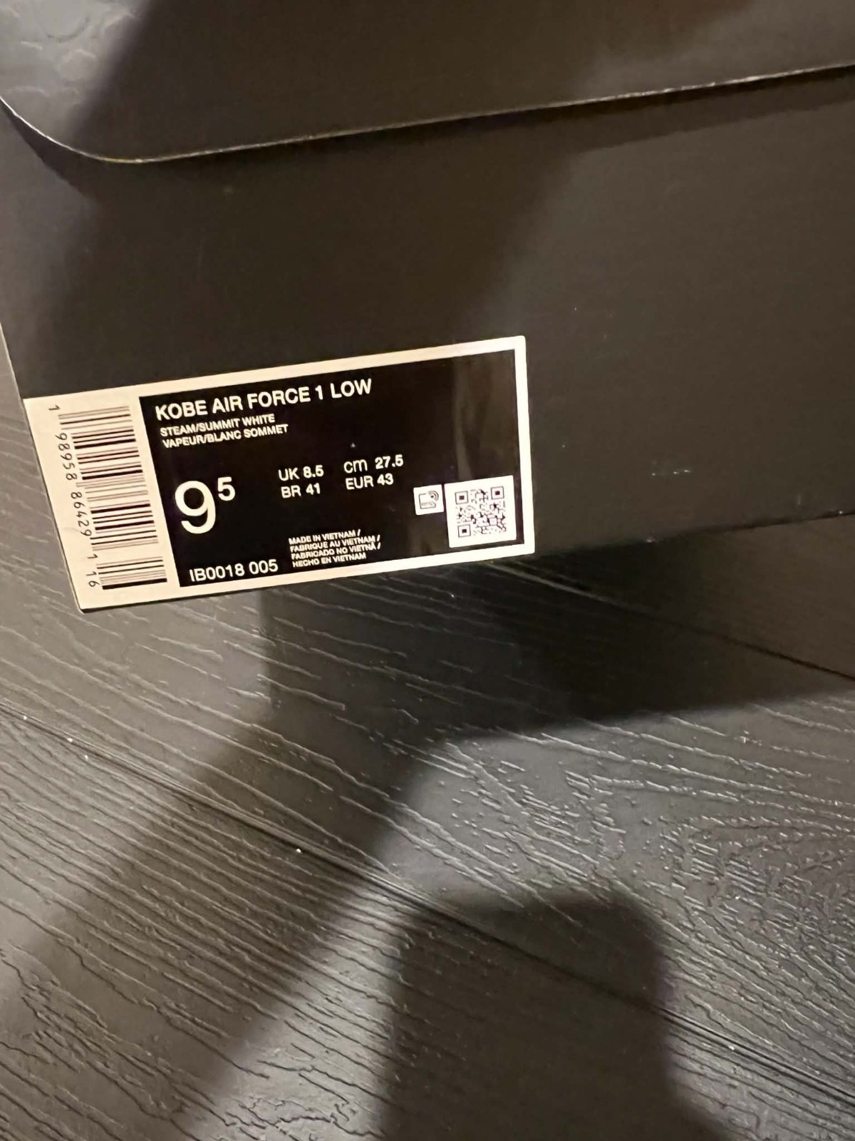 Nike Kobe Bryant Air Force 1 Forever Steam Green IB0018-005 Men's Size 9.5 New - Image 7
