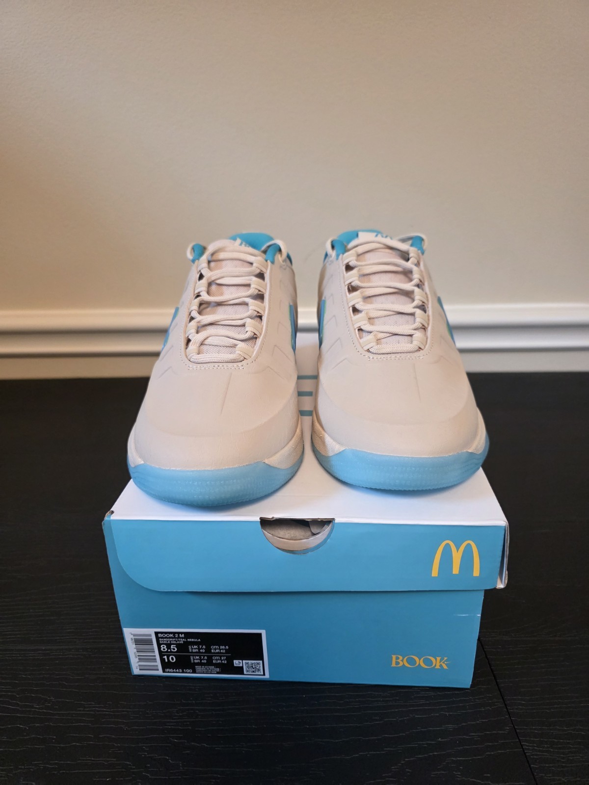Nike Book 2 Sedona McDonald’s Low Top Basketball Shoes Beige/Blue IR6443-100 - Image 2