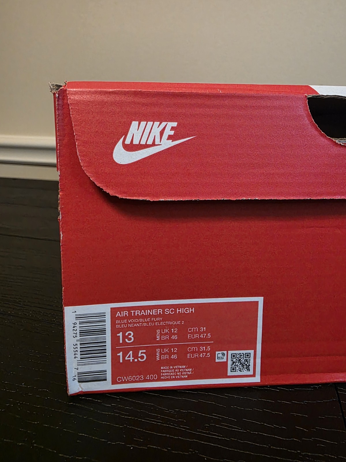 Nike Air Trainer SC High Los Angeles Rams 2020 Men's Blue High Top CW6023-400 - Image 14