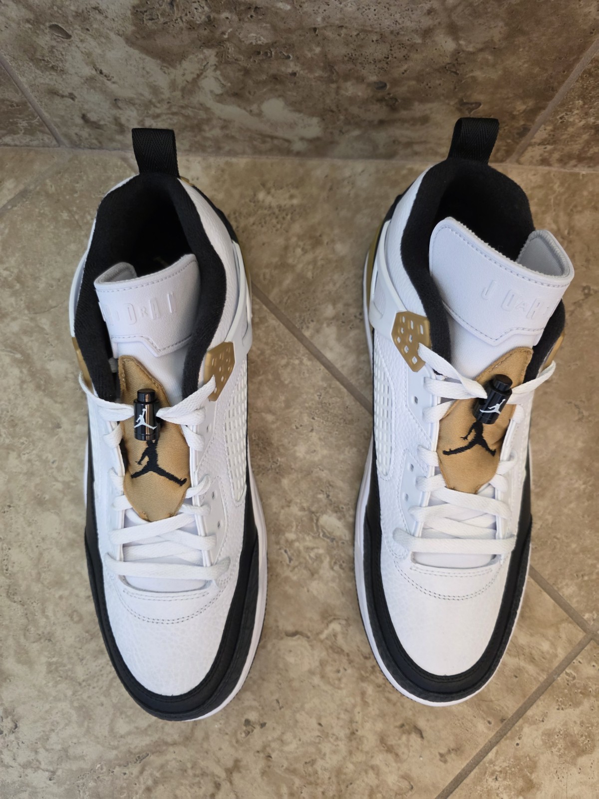 Nike Air Jordan Spizike Low White Gold Black FQ1759-108 Mens Size 13 box w/o lid - Image 5