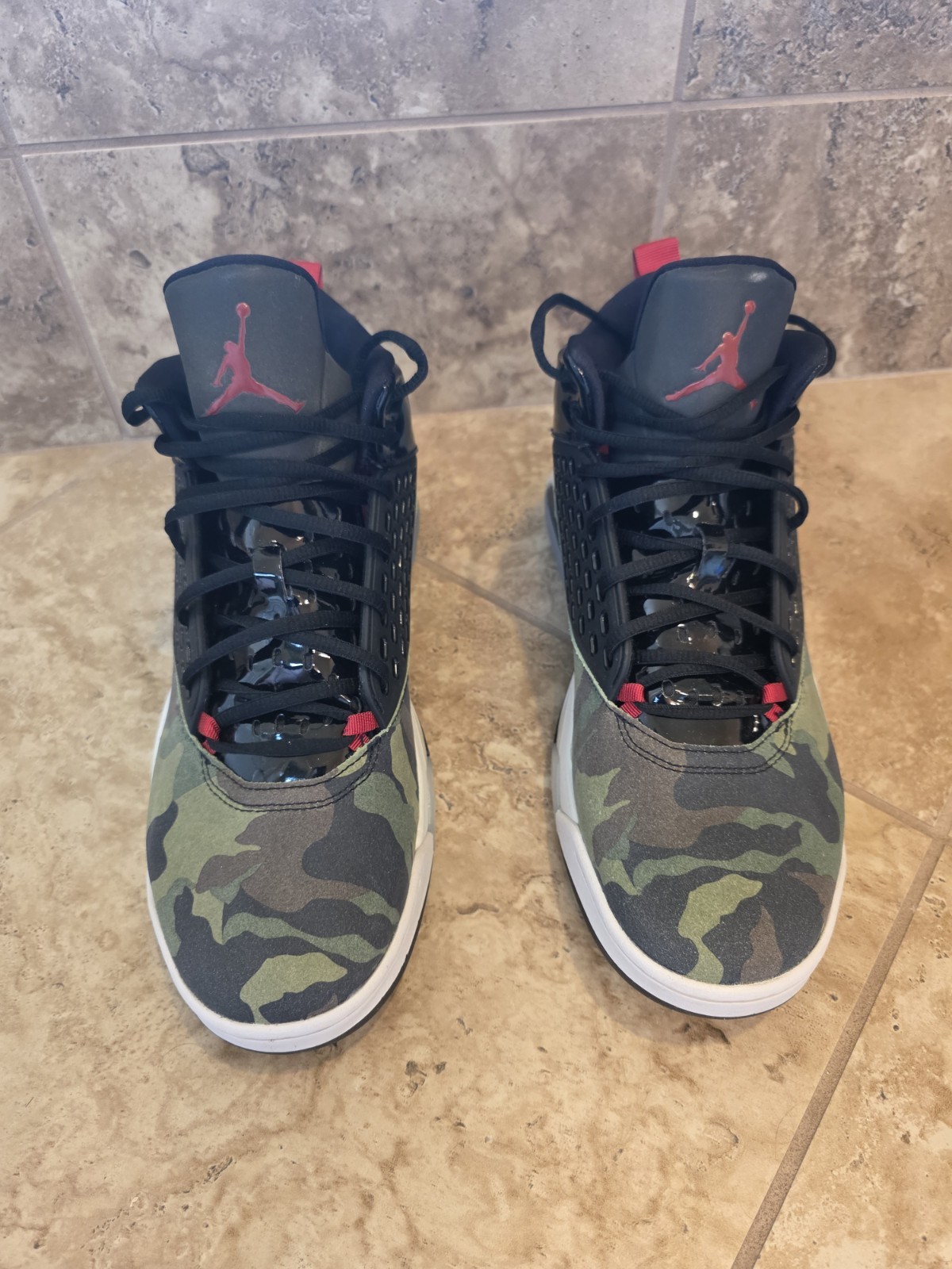 Nike Air Jordan Maxin 200 Camo Olive Red Black US Size 12.5 Men's CD6107-200 New - Image 3