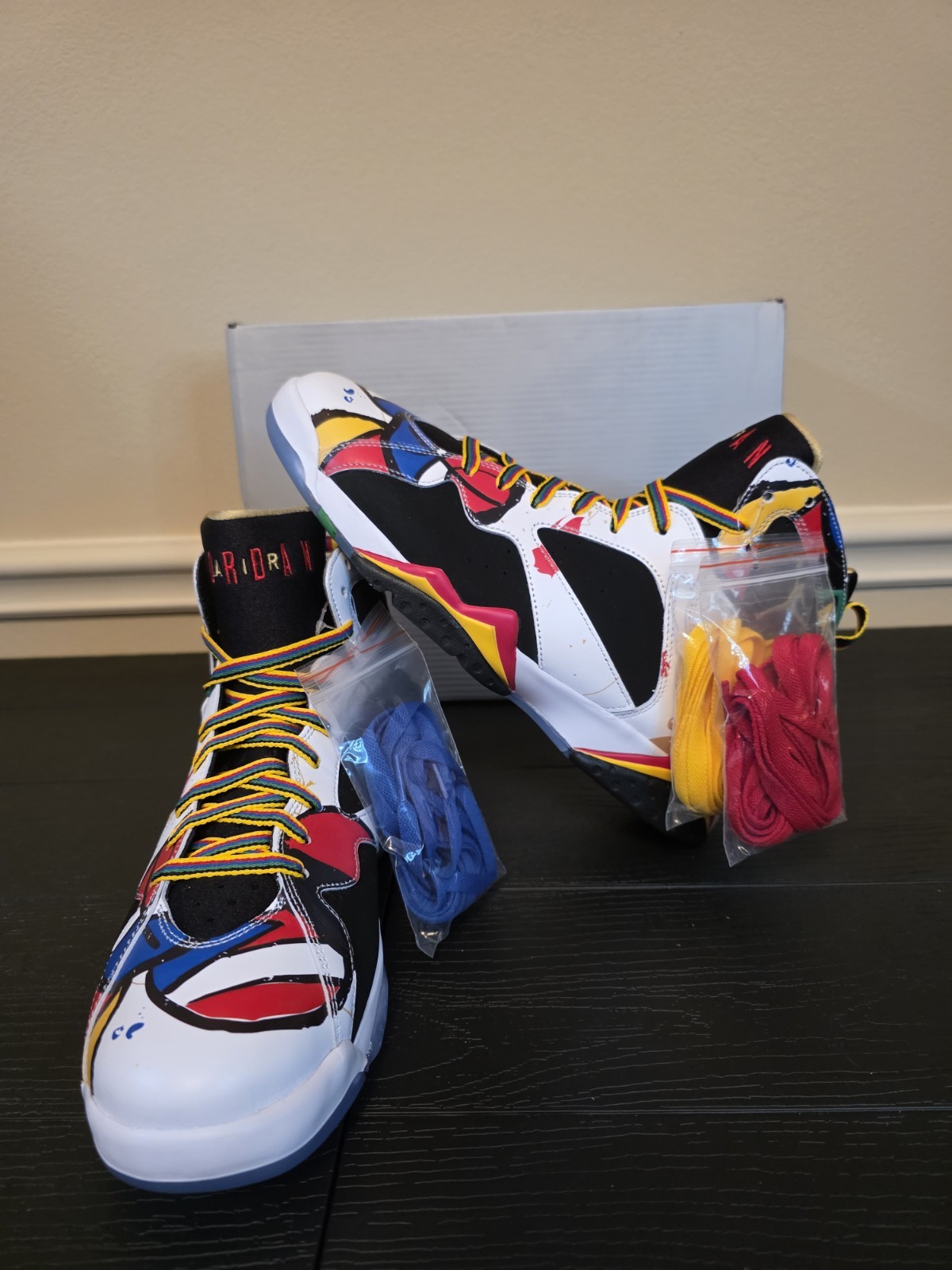 Jordan Air Jordan 7 Retro "Miro" BB High Top Lace Up Men's Size 11 IQ6573-100 - Image 4