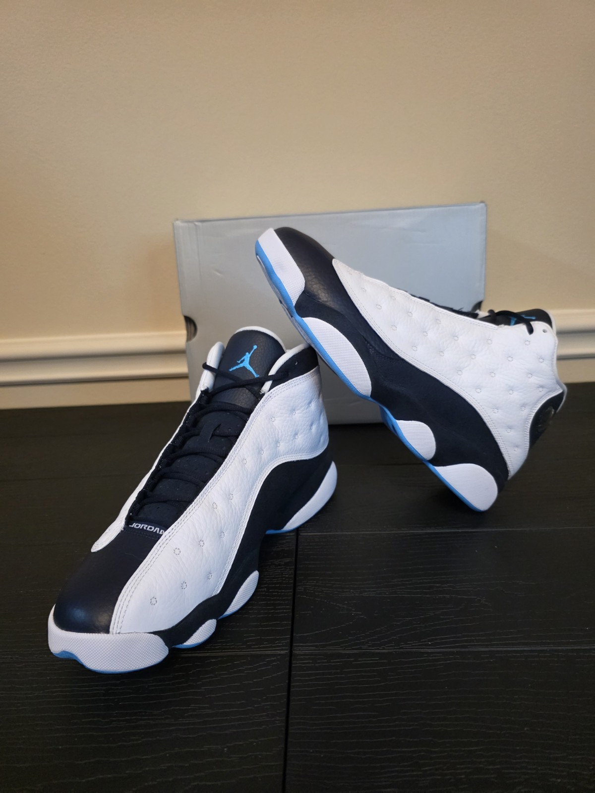 Jordan Air Jordan 13 Retro Obsidian White/Dark Powder Blue 2021 414571-144 - Image 3