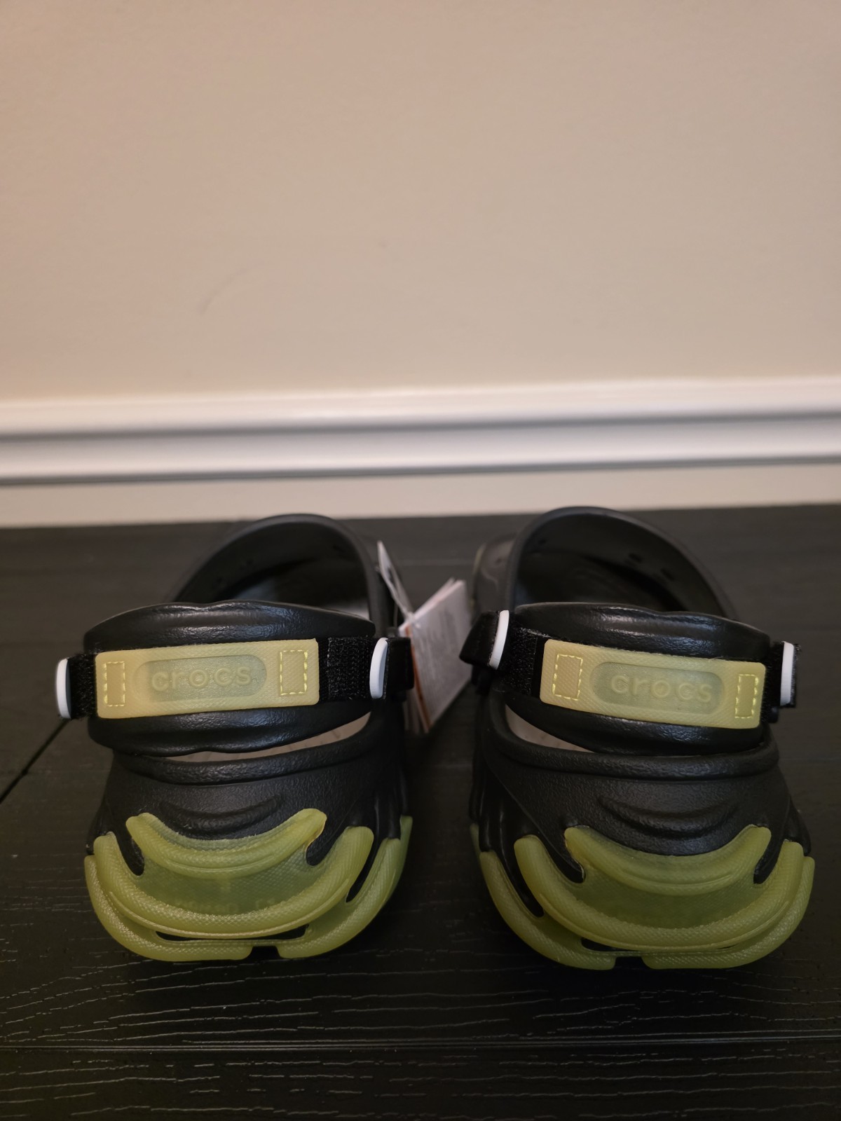 Crocs Echo Icy Ro Clog Men's US 6 / Women's 8 Black/Green Slip-On 211458-001 - Image 4