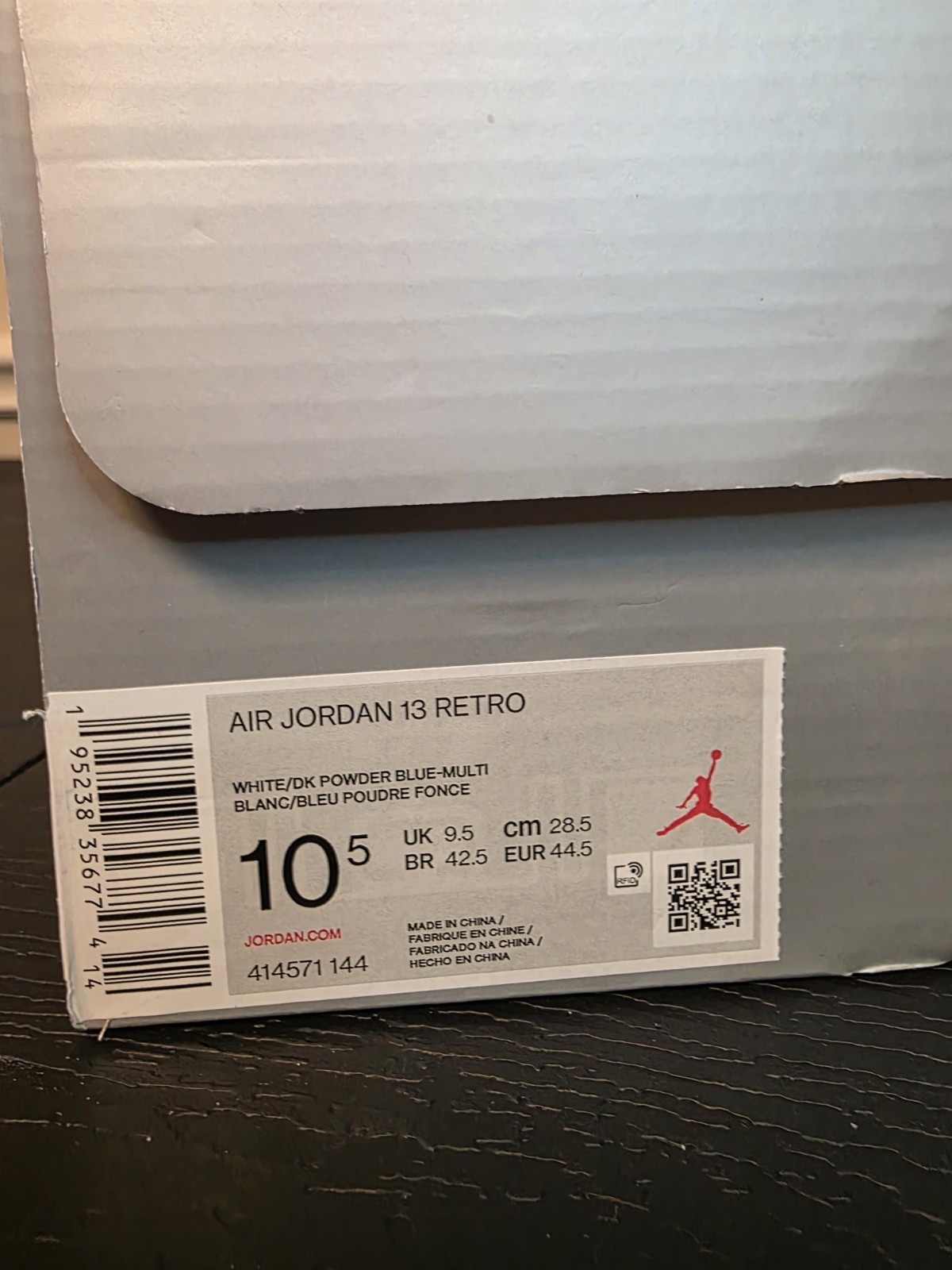 Jordan Air Jordan 13 Retro Obsidian White/Dark Powder Blue 2021 414571-144 - Image 14