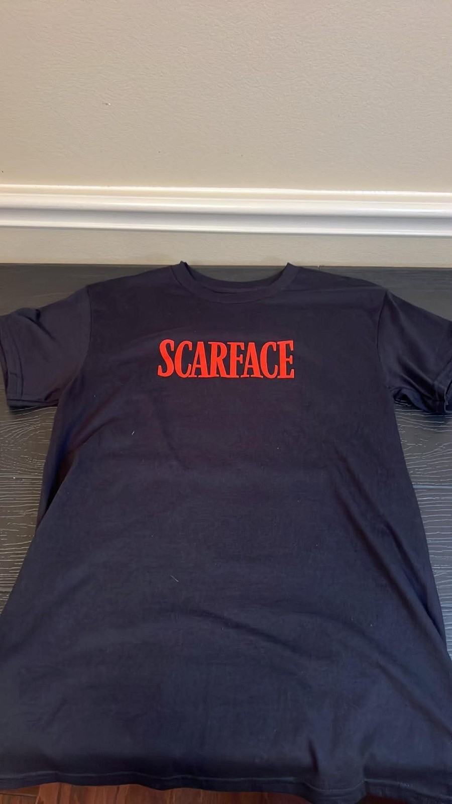 Scarface The World Is Yours Black Graphic T-Shirt Red Logo, Men's Size S/C - Image 2