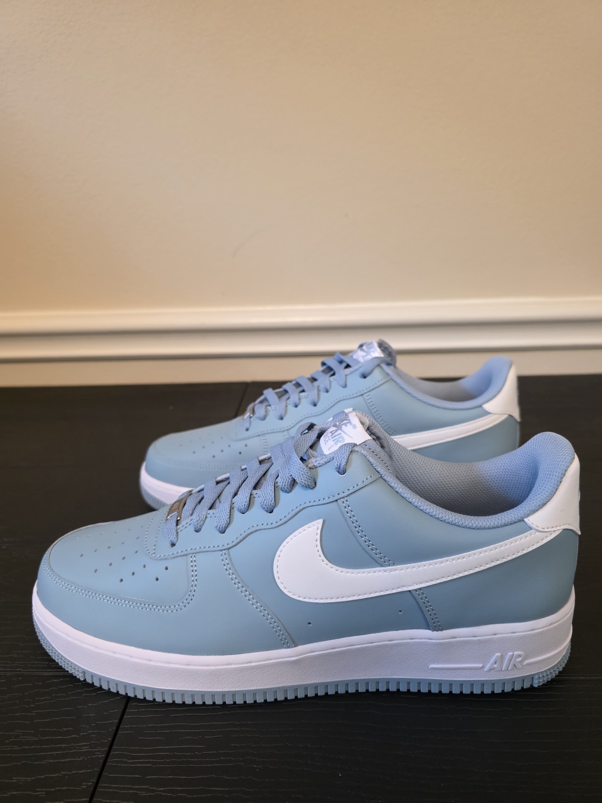 Nike Air Force 1 '07 Low Top Men's Sneakers Old Blue/White Leather FJ4146-403 - Image 5
