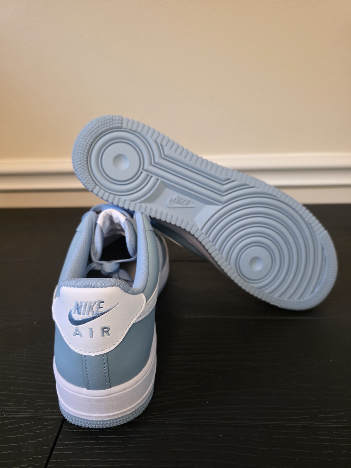 Nike Air Force 1 '07 Low Top Men's Sneakers Old Blue/White Leather FJ4146-403 - Image 8