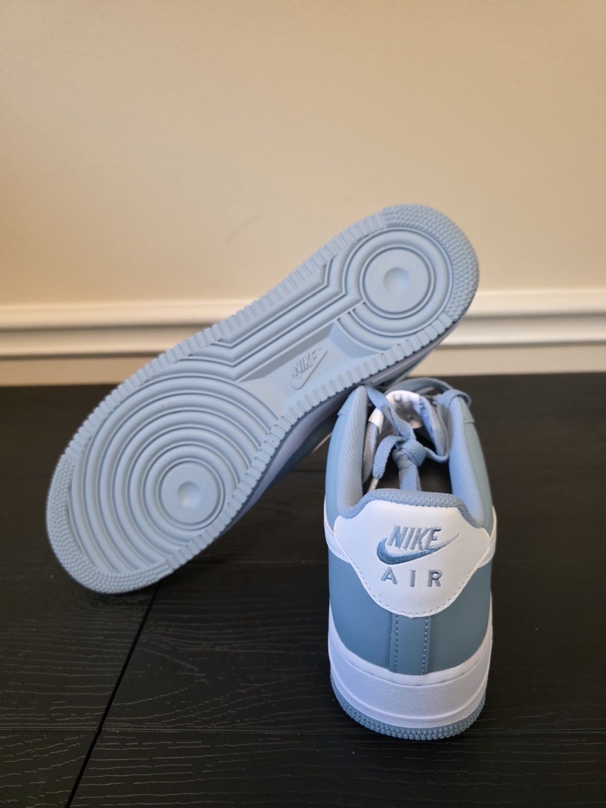 Nike Air Force 1 '07 Low Top Men's Sneakers Old Blue/White Leather FJ4146-403 - Image 9