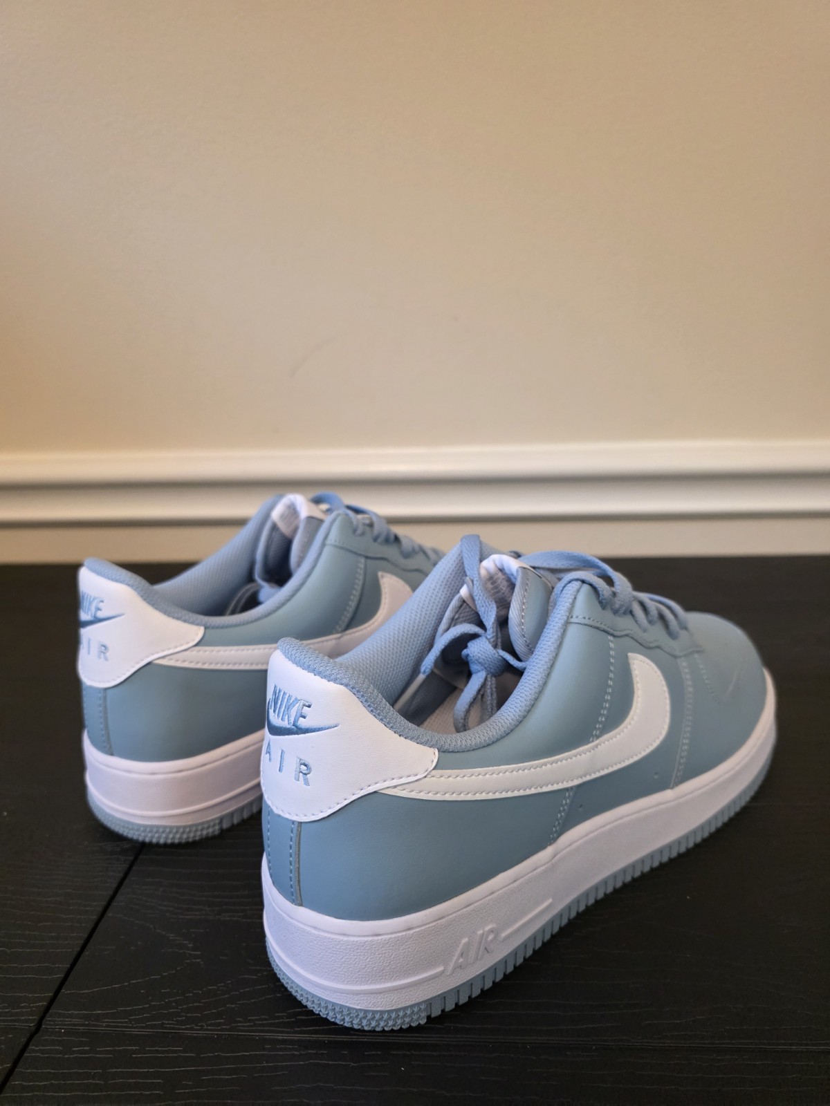 Nike Air Force 1 '07 Low Top Men's Sneakers Old Blue/White Leather FJ4146-403 - Image 10