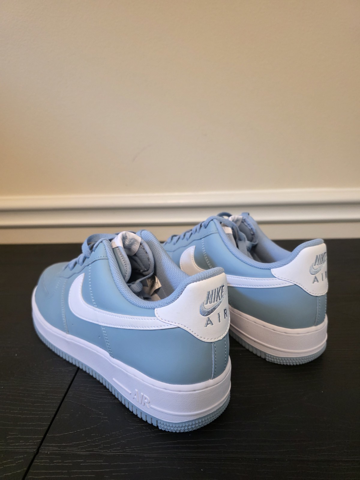 Nike Air Force 1 '07 Low Top Men's Sneakers Old Blue/White Leather FJ4146-403 - Image 11