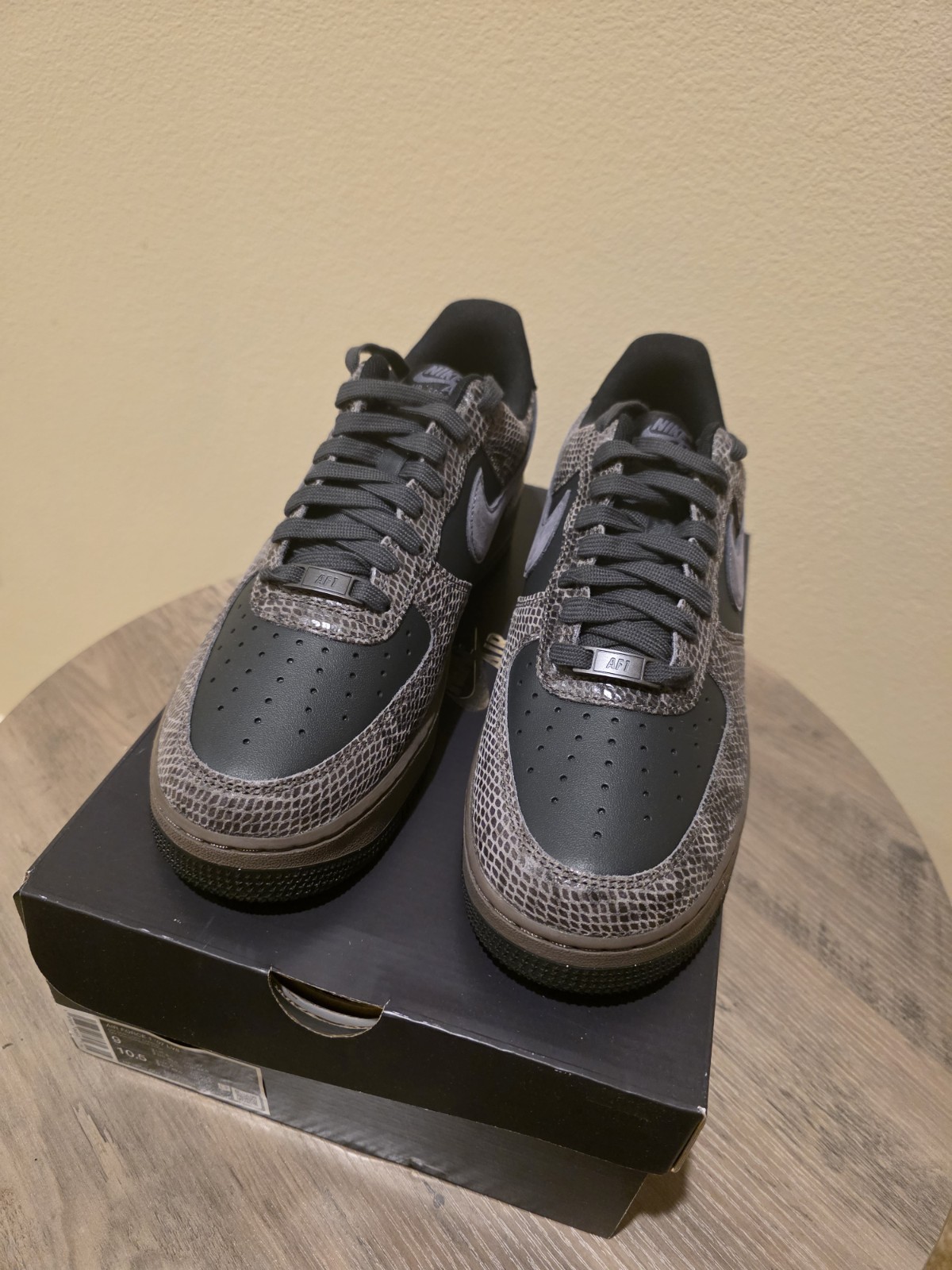 Nike Air Force 1 Low Off Noir Snakeskin HF2898-001 Men's Size 9 New with box 🔥 - Image 4