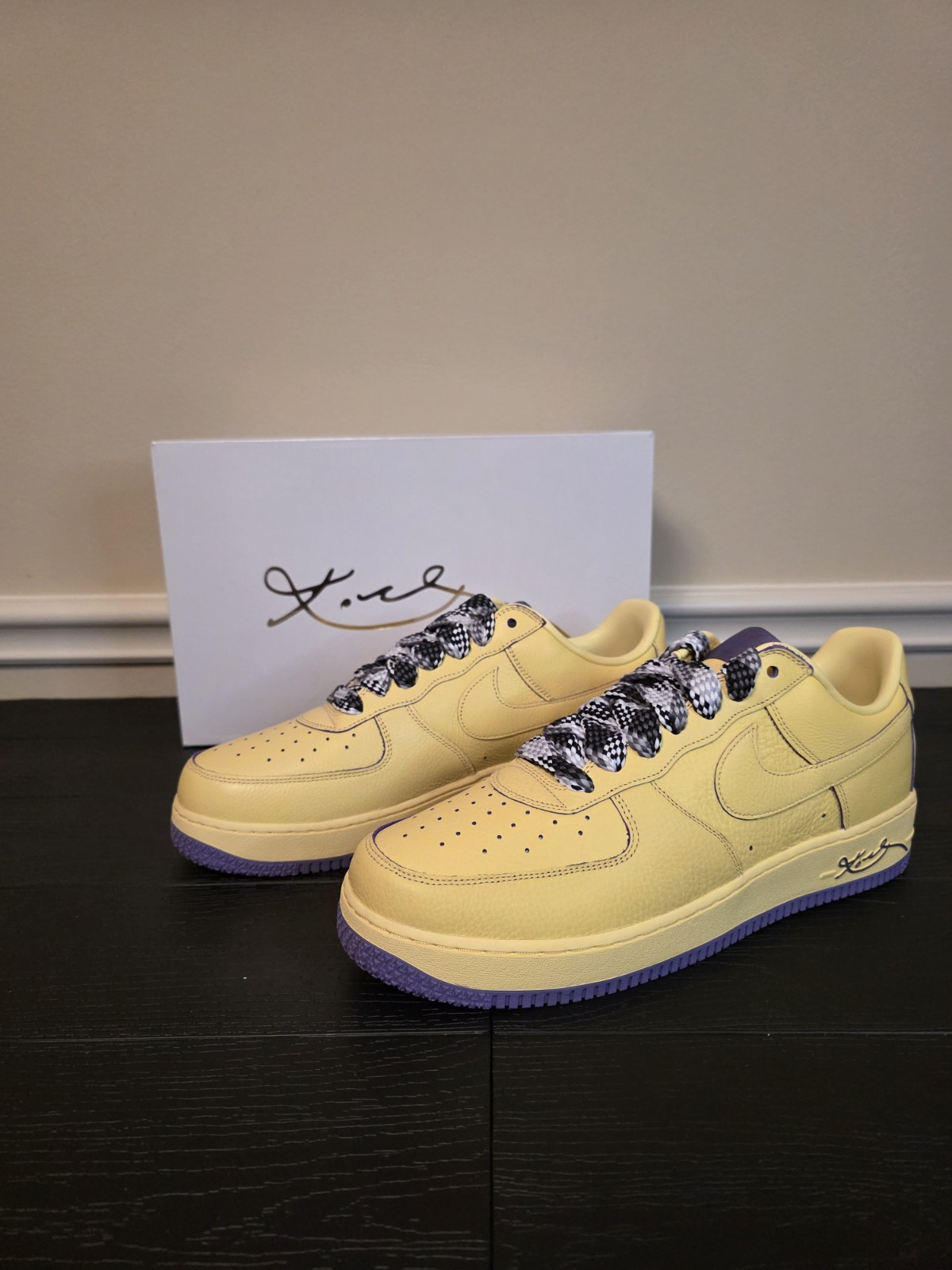 Nike Kobe Bryant Air Force 1 Low Protro Mamba Mentality Yellow HV9408-700 - Image 5