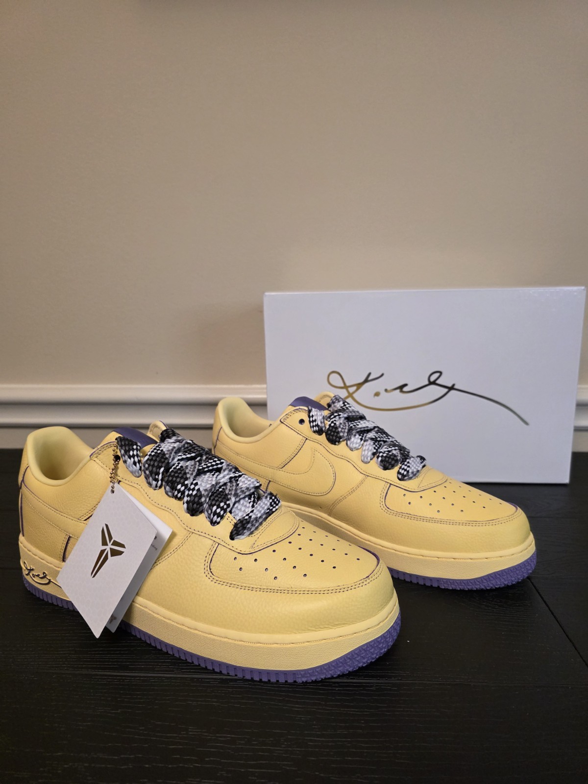 Nike Kobe Bryant Air Force 1 Low Protro Mamba Mentality Yellow HV9408-700 - Image 6