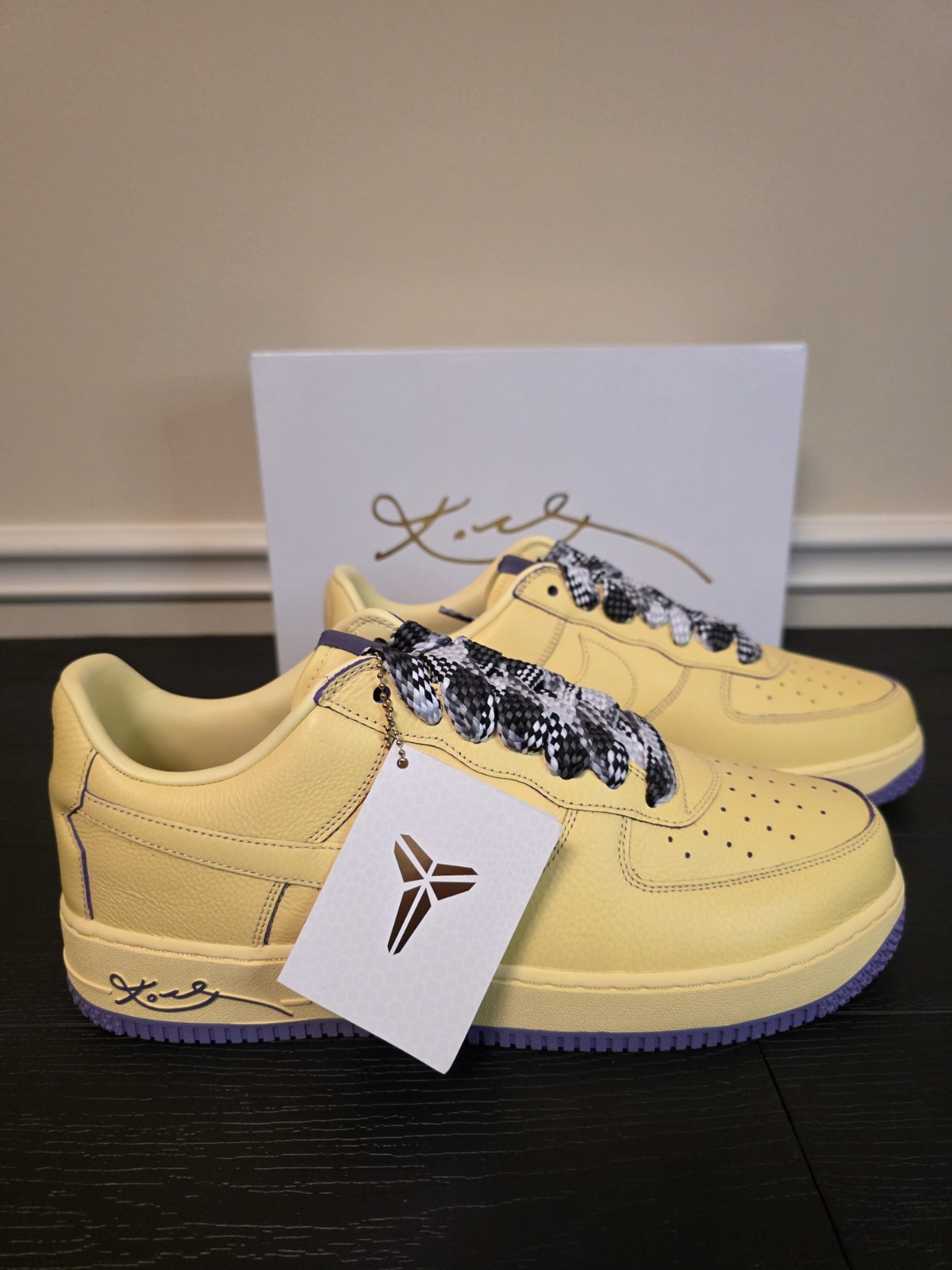 Nike Kobe Bryant Air Force 1 Low Protro Mamba Mentality Yellow HV9408-700 - Image 7