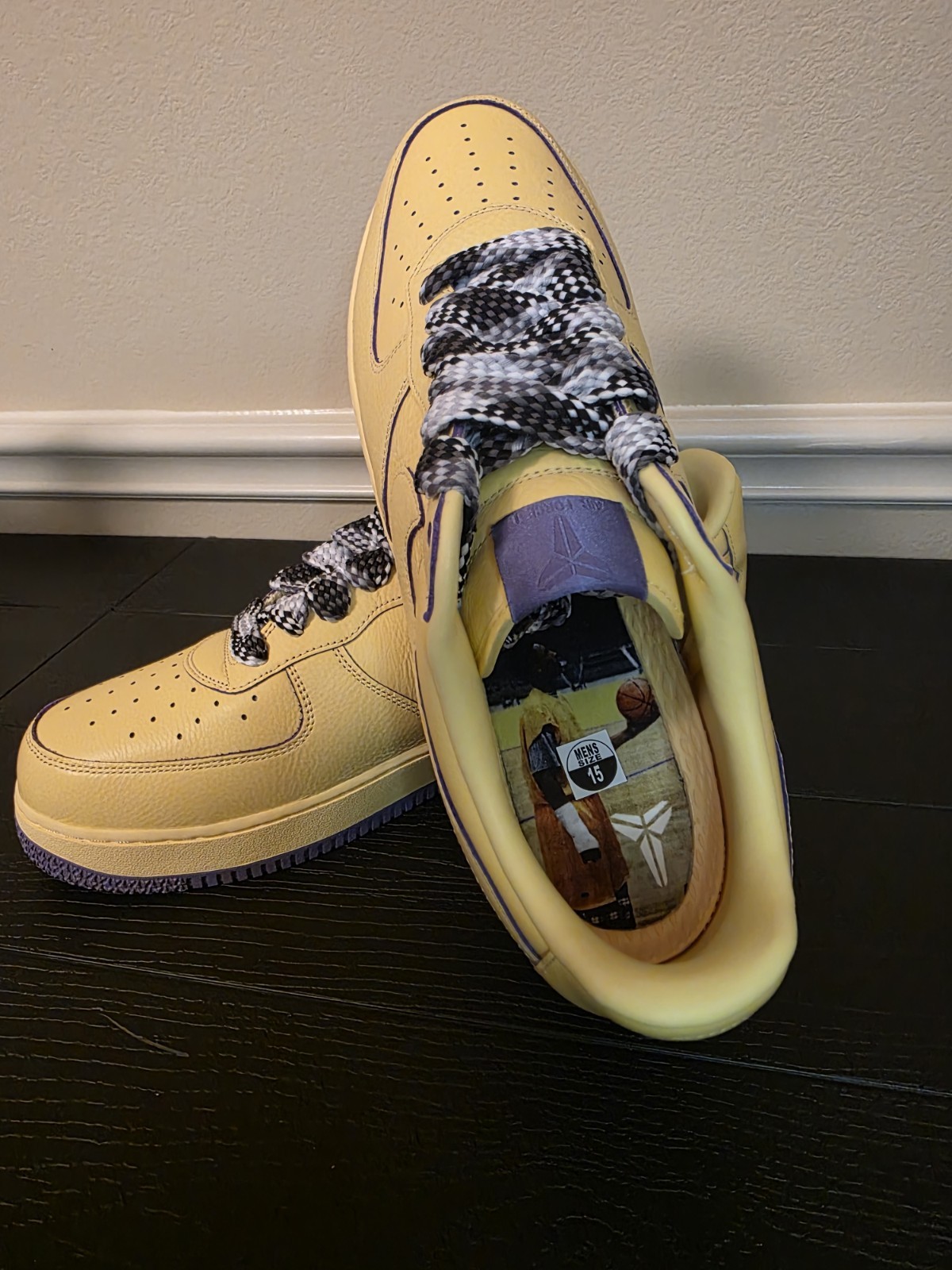 Nike Kobe Bryant Air Force 1 Low Protro Mamba Mentality Yellow HV9408-700 - Image 13