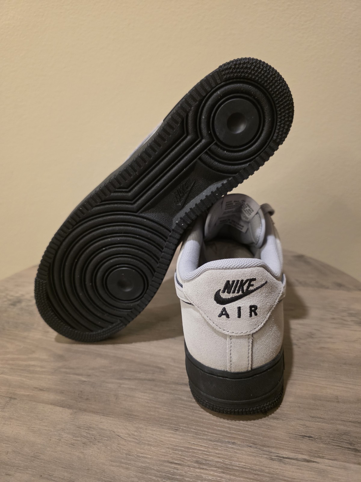 Nike Air Force 1 Low “Light Smoke Grey Suede Black” Men’s Size 12 HQ1966-001 New - Image 8