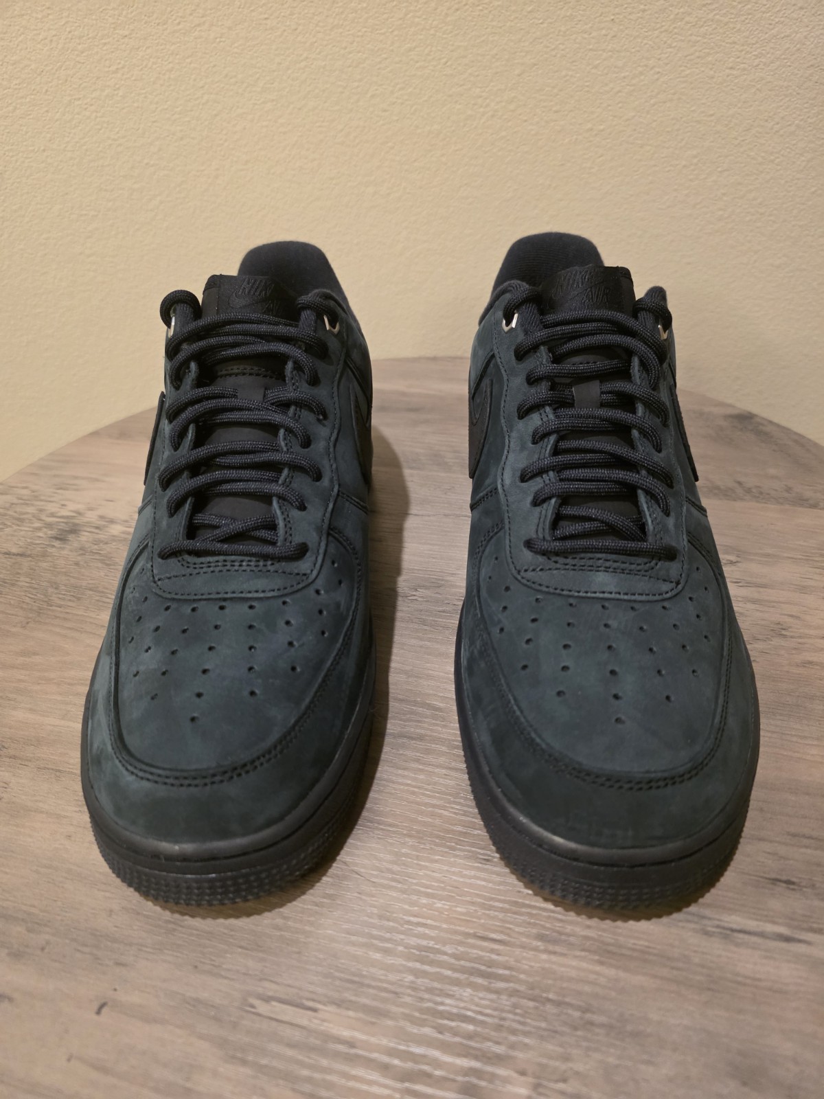 New Size 11.5 Nike Air Force 1 Low Triple Black Nubuck CJ9179-001 Box w/o Lids - Image 3