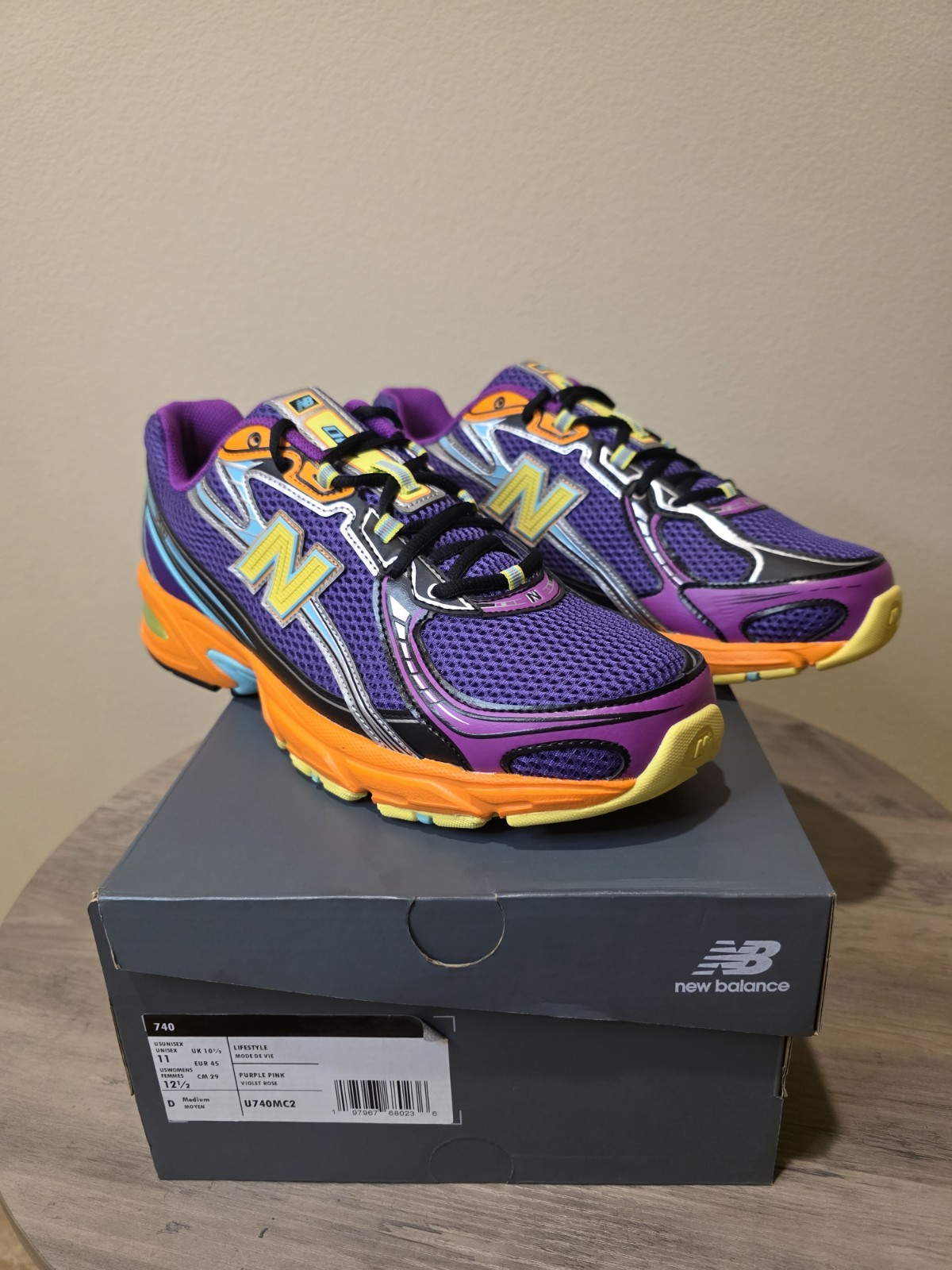 New Balance Men's Concord Grape Sun Glow U740MC2 Men Size 11 Brand New in Box 🔥 - Image 2