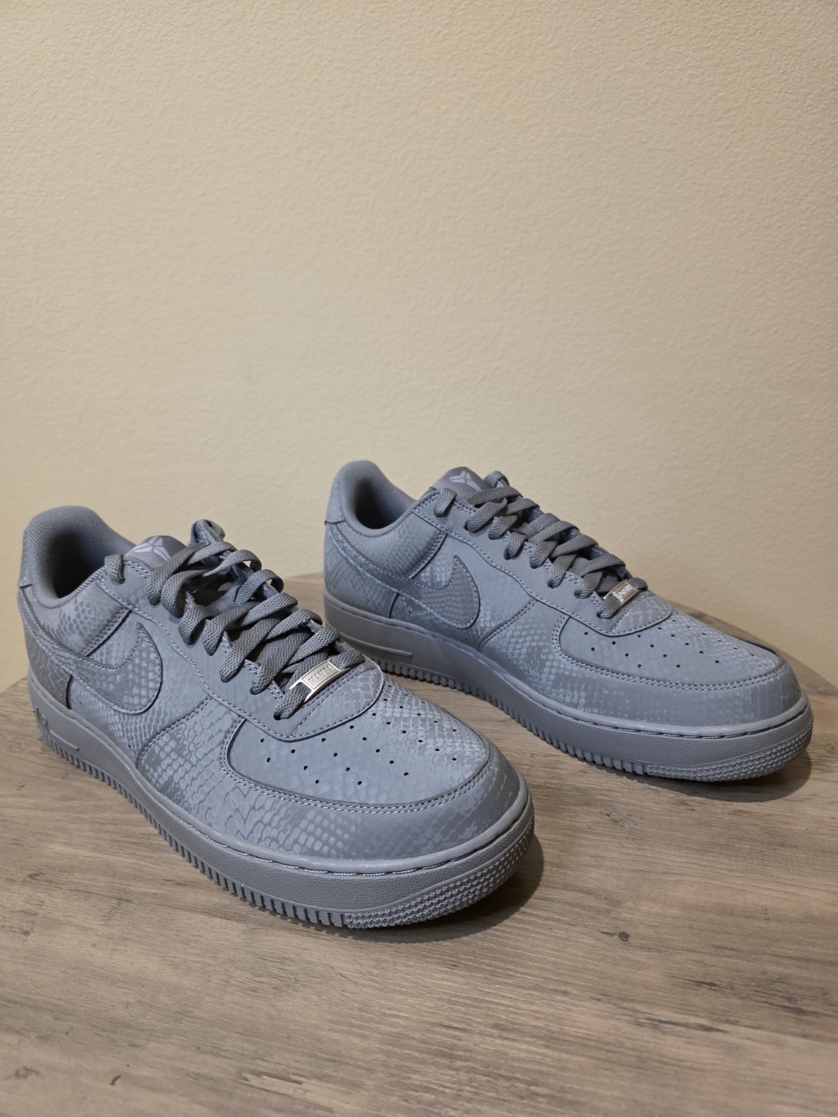 Size 13 - Nike Air Force 1 Low Kobe Bryant Forever Cool Grey IB0018-004 NEW 🔥🔥 - Image 3