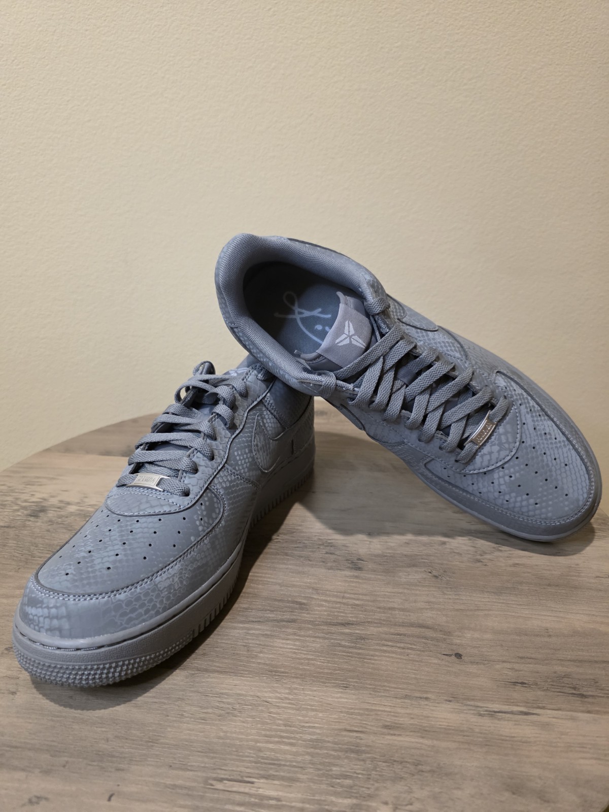 Size 13 - Nike Air Force 1 Low Kobe Bryant Forever Cool Grey IB0018-004 NEW 🔥🔥 - Image 5