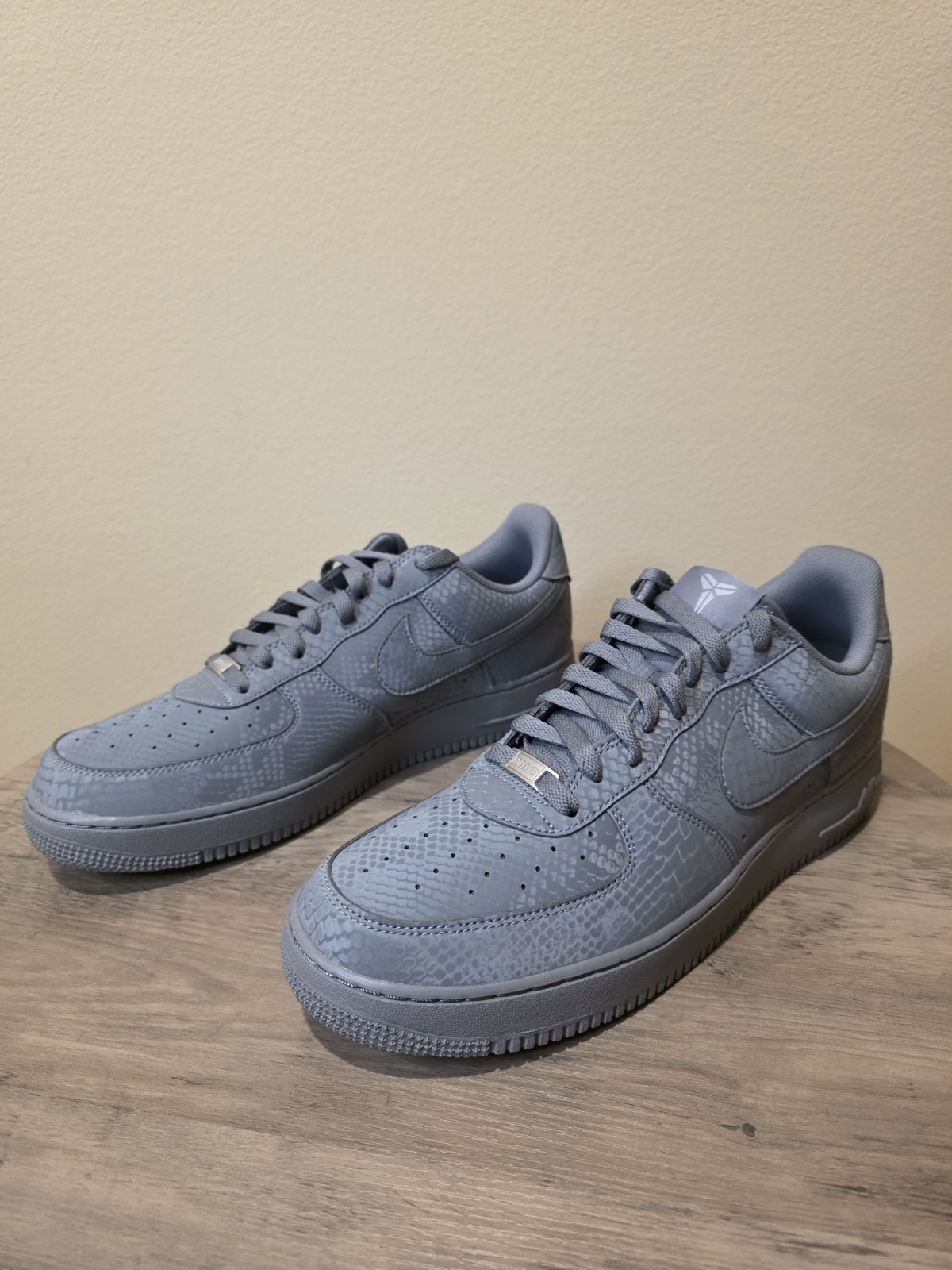 Size 13 - Nike Air Force 1 Low Kobe Bryant Forever Cool Grey IB0018-004 NEW 🔥🔥 - Image 6
