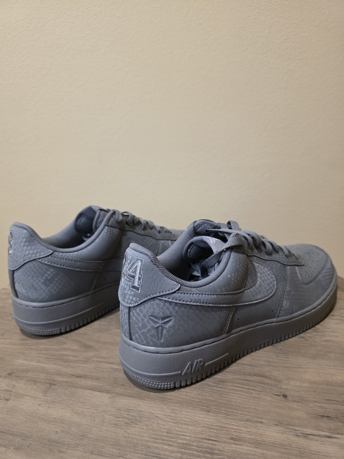 Size 13 - Nike Air Force 1 Low Kobe Bryant Forever Cool Grey IB0018-004 NEW 🔥🔥 - Image 10