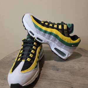 Nike Air Max 95 Yardrunners Pack Norfolk State IO8310-001 Men’s Sz 10 Green/Gold