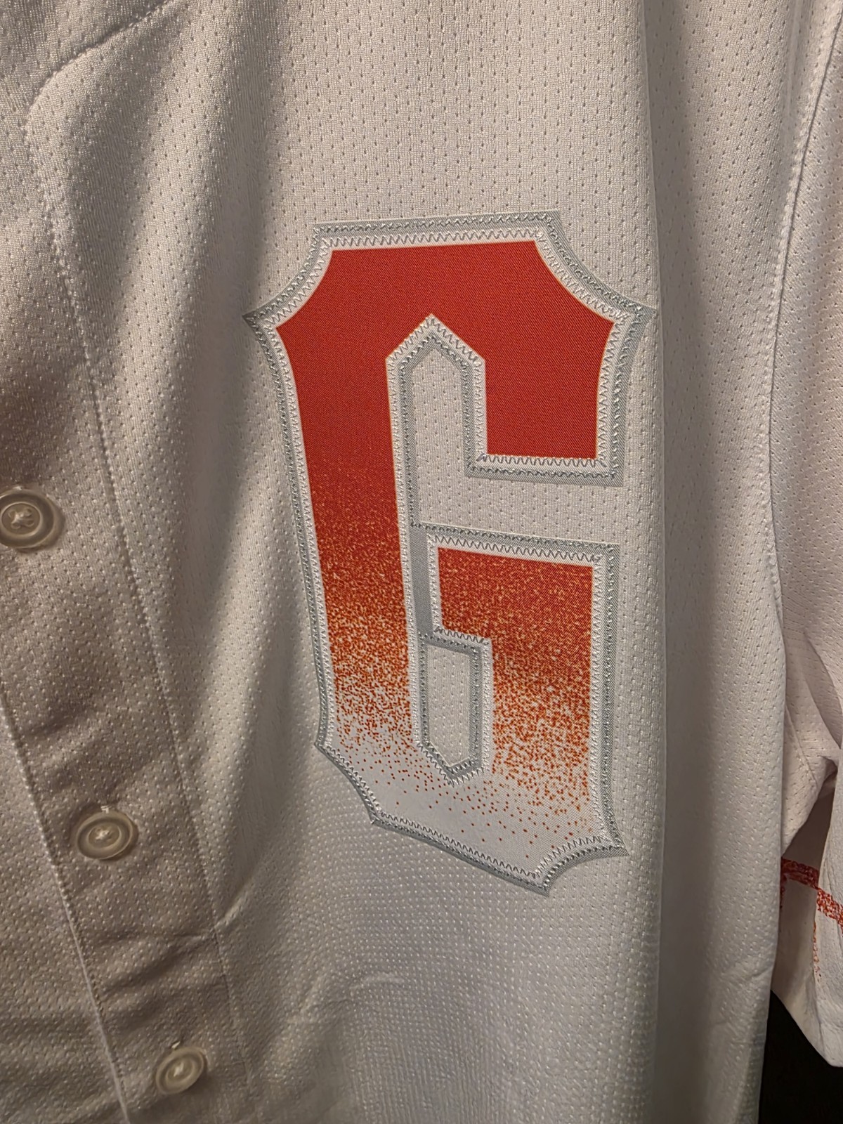Nike San Francisco Giants City Connect MLB Baseball Jersey White/Orange Size XXL - Image 6