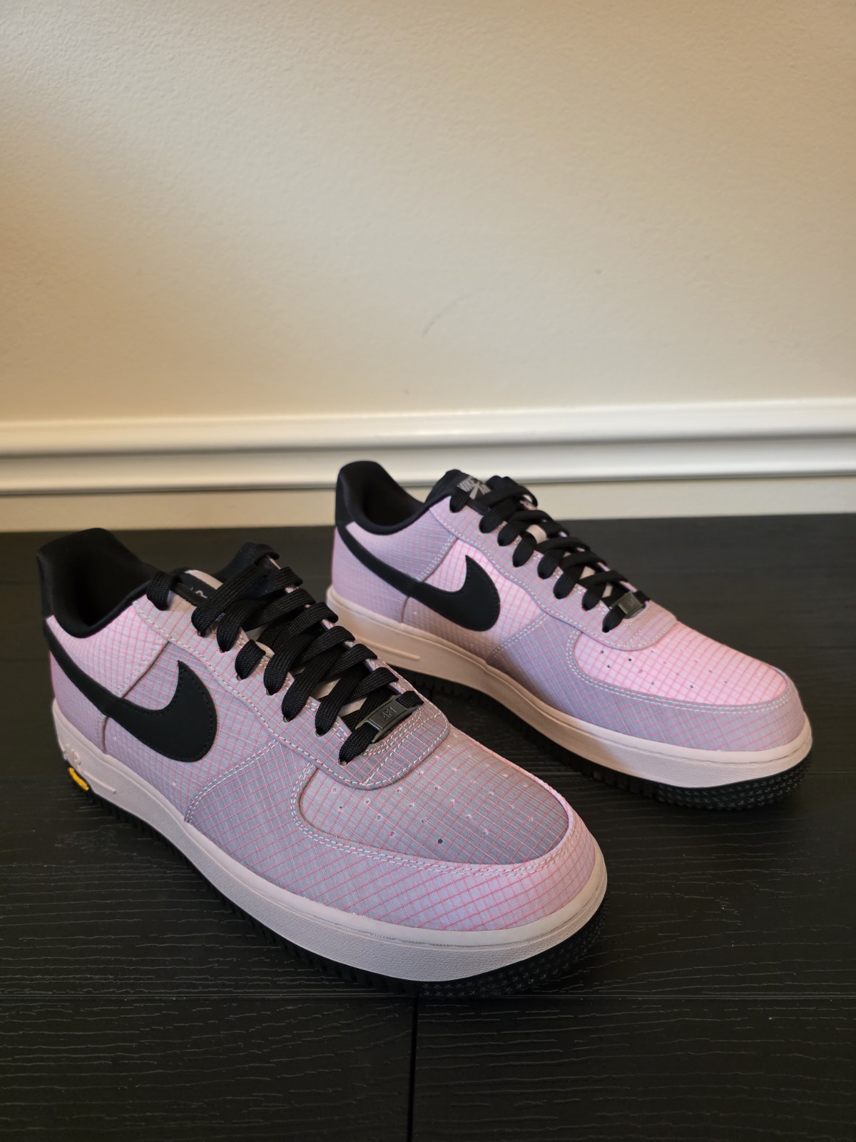 Nike Air Force 1 '07 LX Vibram Low Top Men's Sneakers Pink Black IH1943-600 - Image 3
