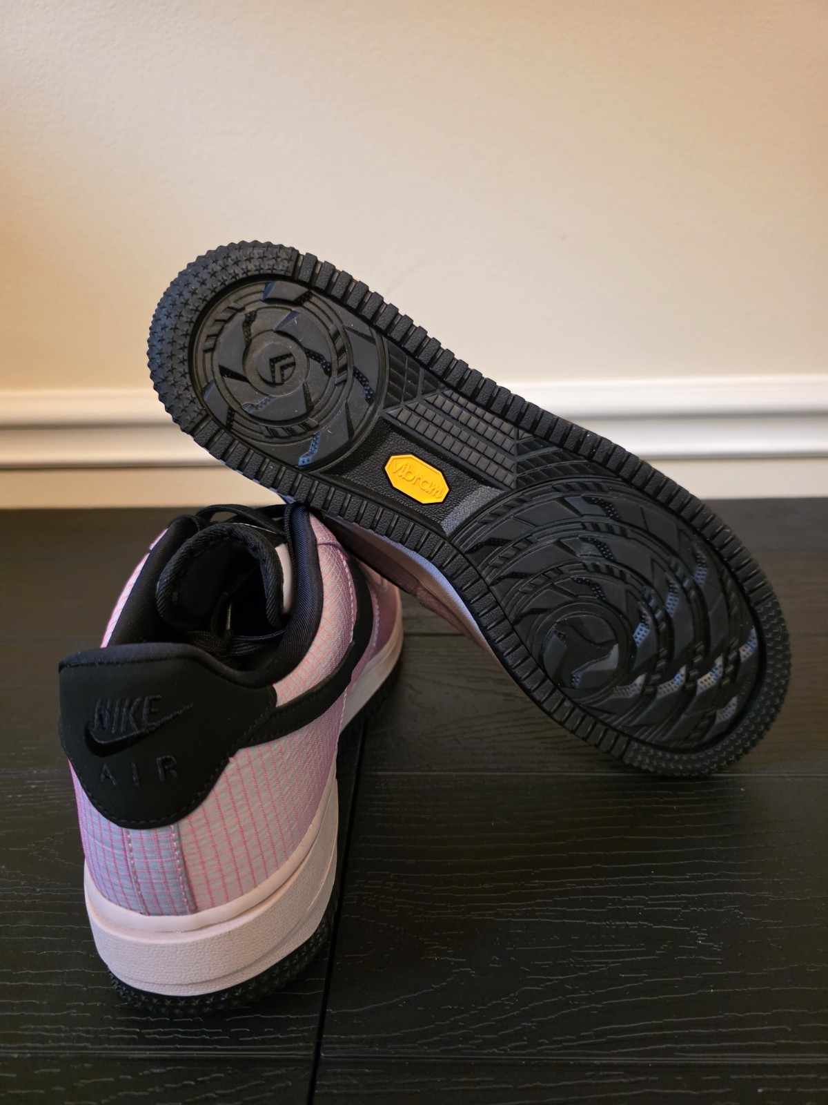 Nike Air Force 1 '07 LX Vibram Low Top Men's Sneakers Pink Black IH1943-600 - Image 8