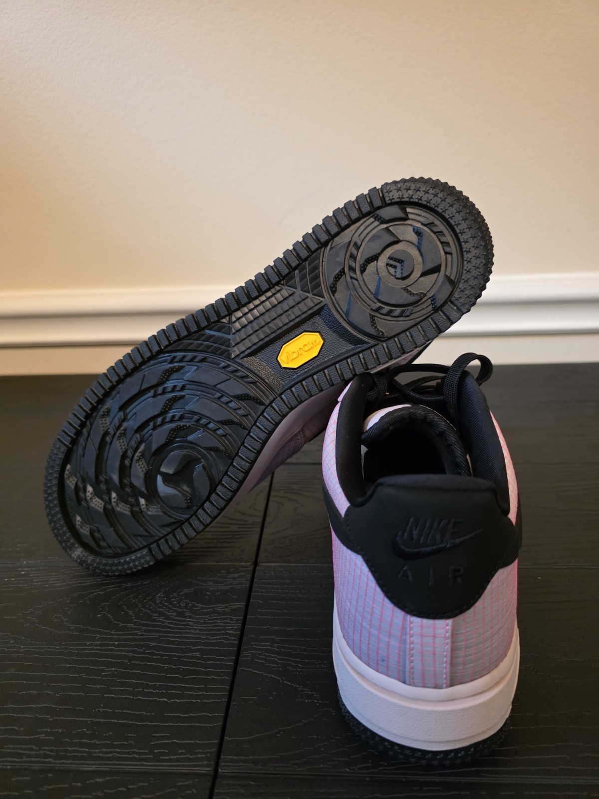 Nike Air Force 1 '07 LX Vibram Low Top Men's Sneakers Pink Black IH1943-600 - Image 9