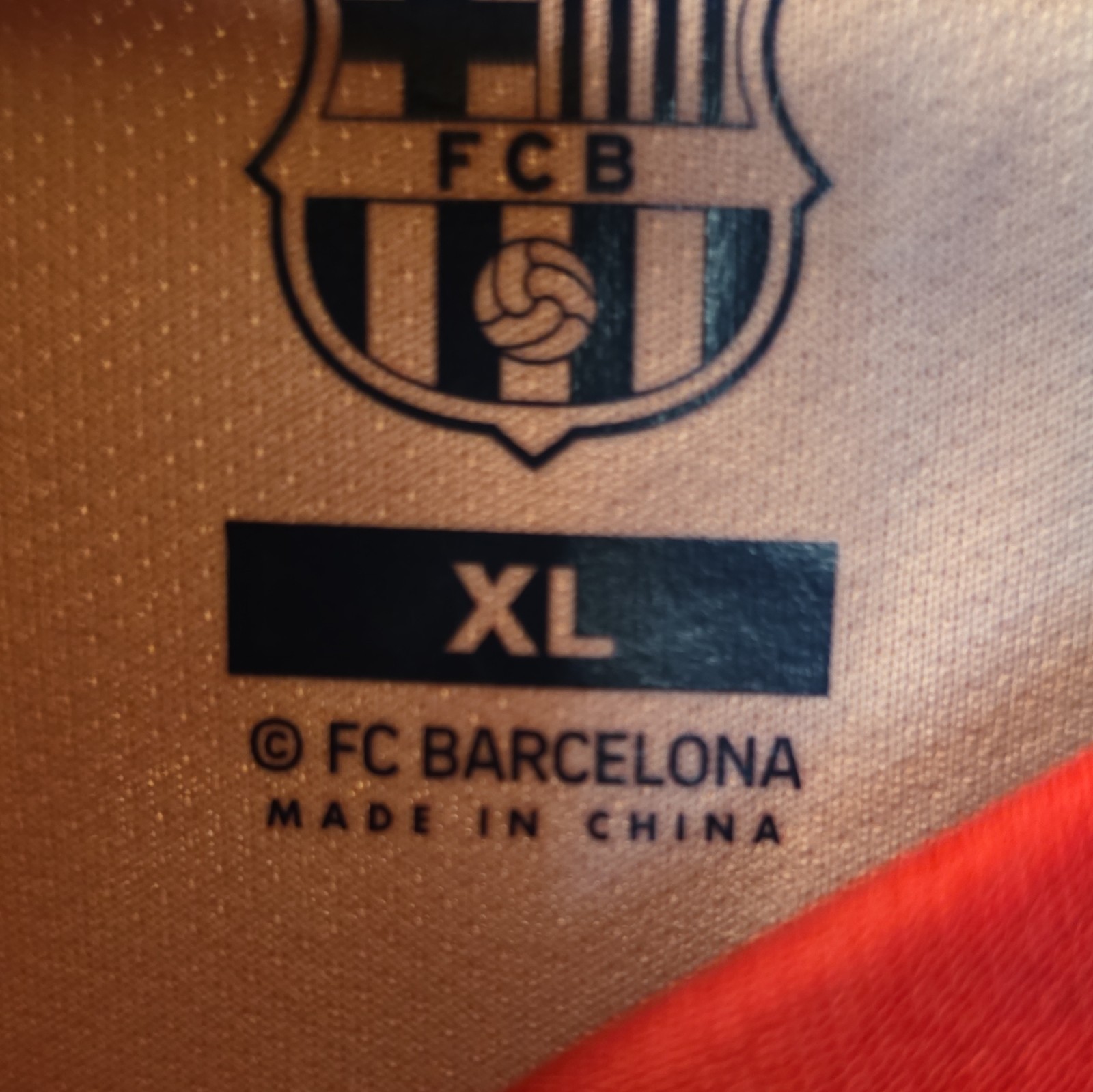 FC Barcelona Officially Licensed Soccer Jersey Men's XL Blue/Red/Yellow - Image 5