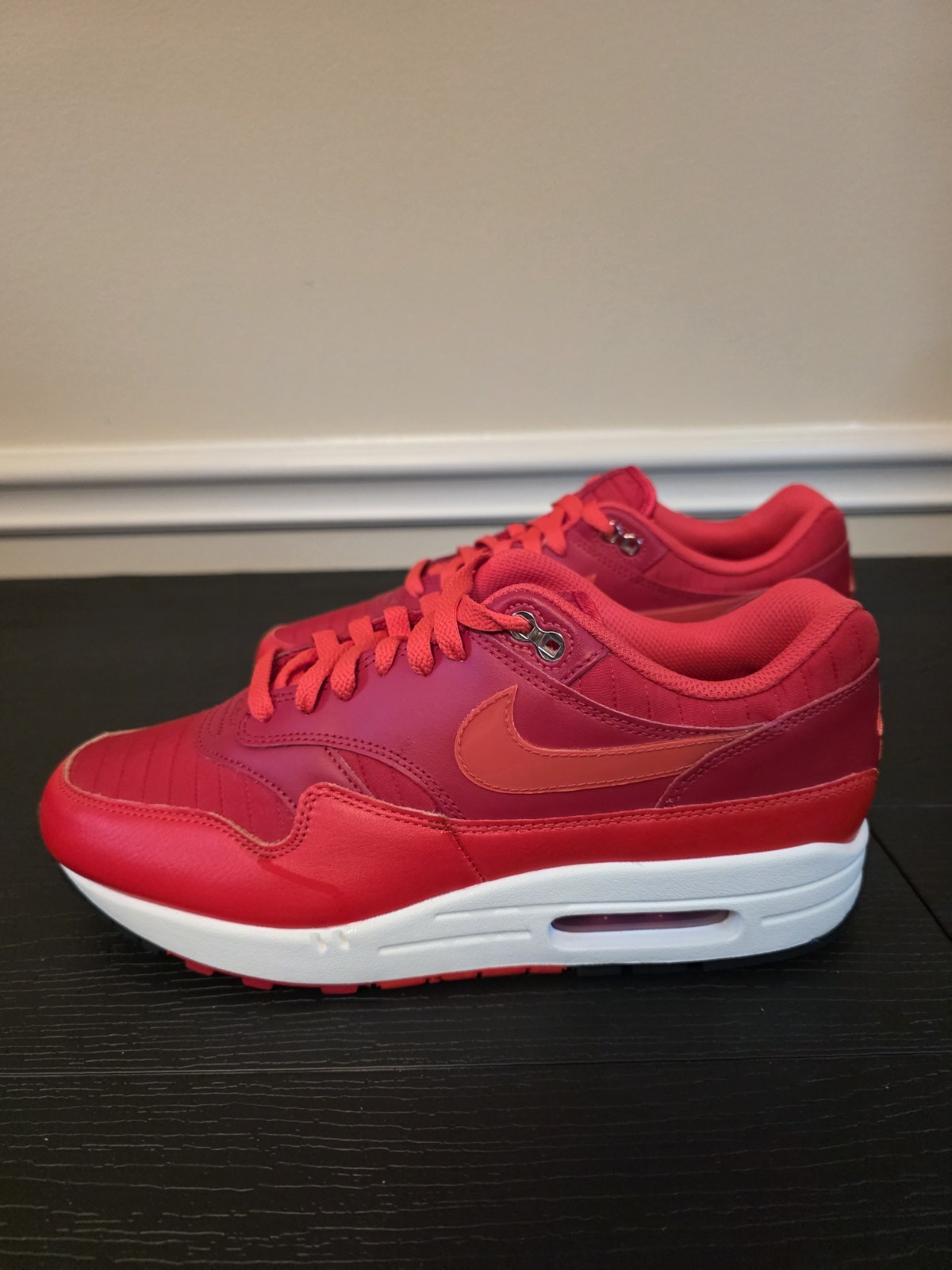 Nike Air Max 1 Men's Low Top Athletic Sneakers Gym Red Crimson HQ3607-687 2024 - Image 11