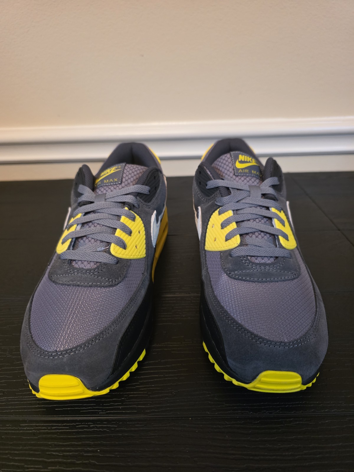 Nike Air Max 90 Smoke Grey Lightening Suede Low Top Men's Sneakers DM0029-016 - Image 5