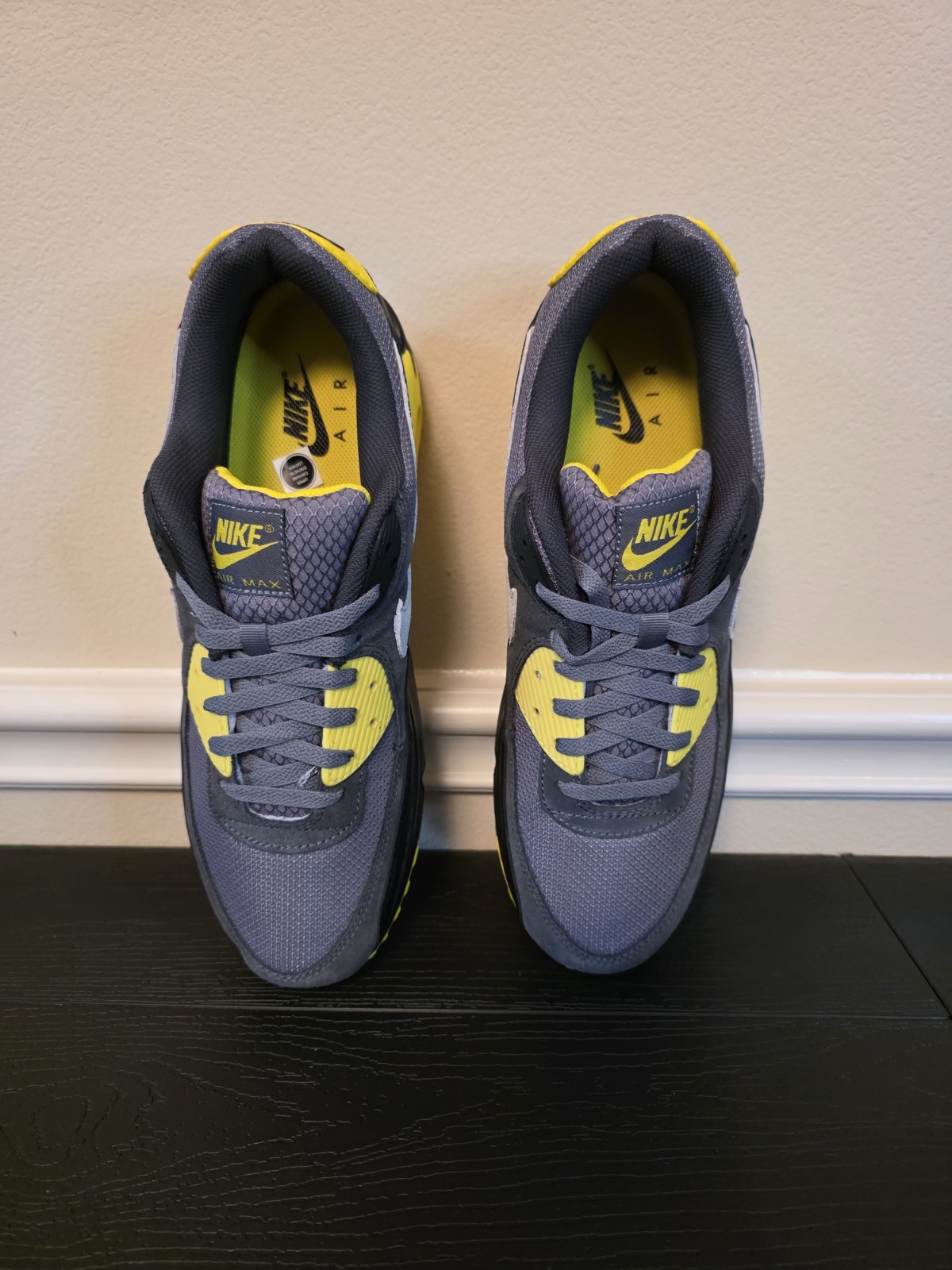 Nike Air Max 90 Smoke Grey Lightening Suede Low Top Men's Sneakers DM0029-016 - Image 13