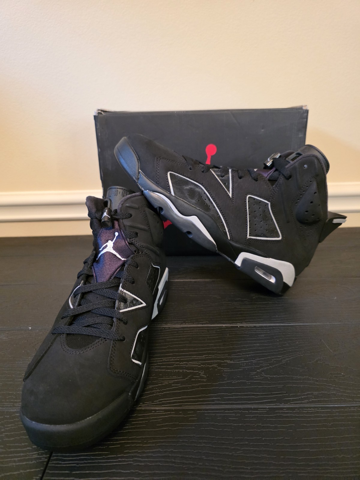 Jordan Air Jordan 6 Retro Cap And Gown Black/Reflect Silver Sneakers IR2266-010 - Image 2