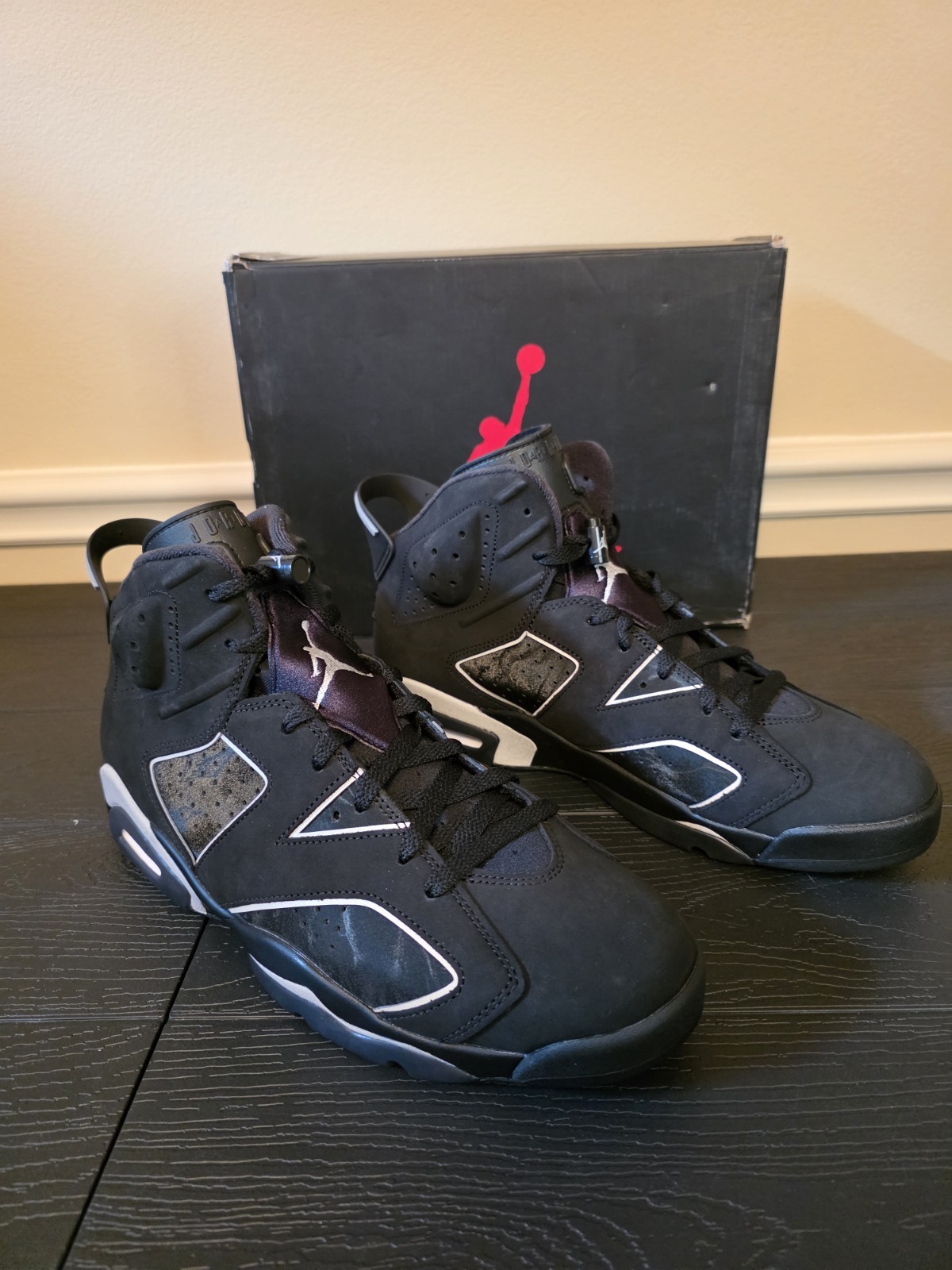 Jordan Air Jordan 6 Retro Cap And Gown Black/Reflect Silver Sneakers IR2266-010 - Image 4