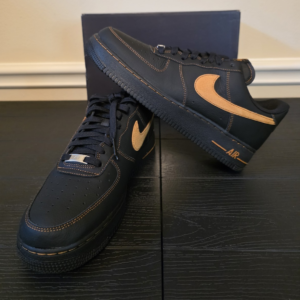 Nike Air Force 1 '07 LV8 Black/Desert Ochre Low Top Leather HQ2037-003 2025