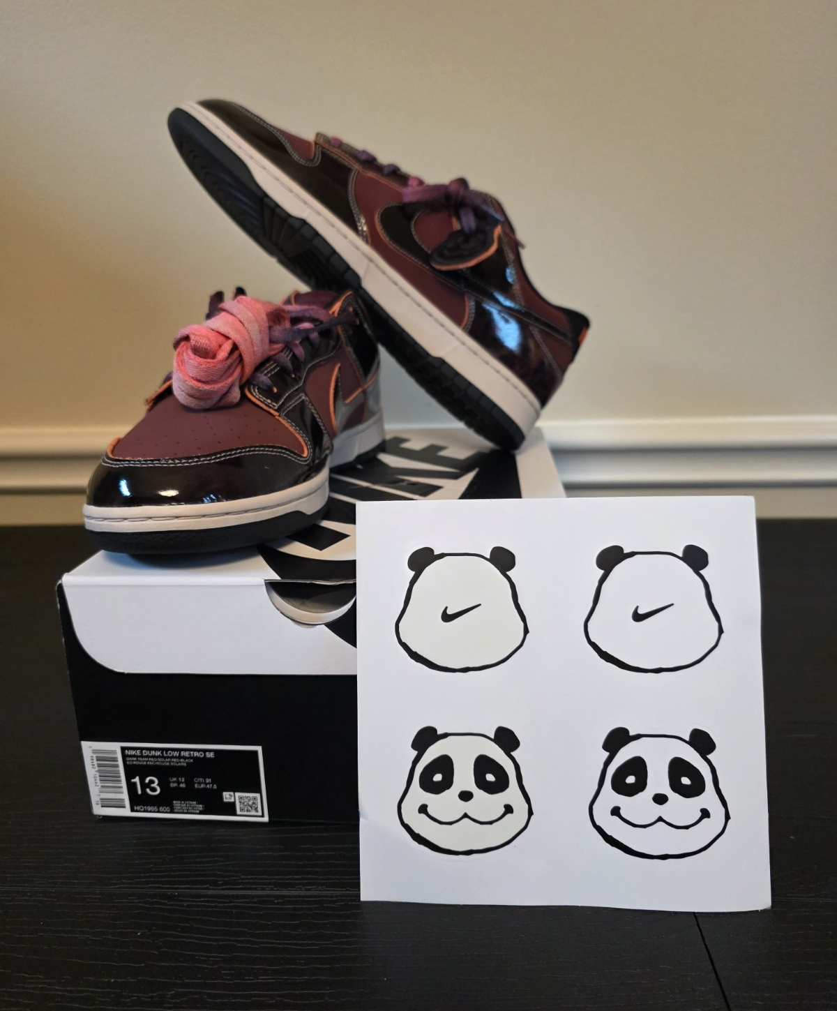 Nike Dunk Low Retro SE Panda-Monium Pack Team Red/Black HQ1965-600 Men's