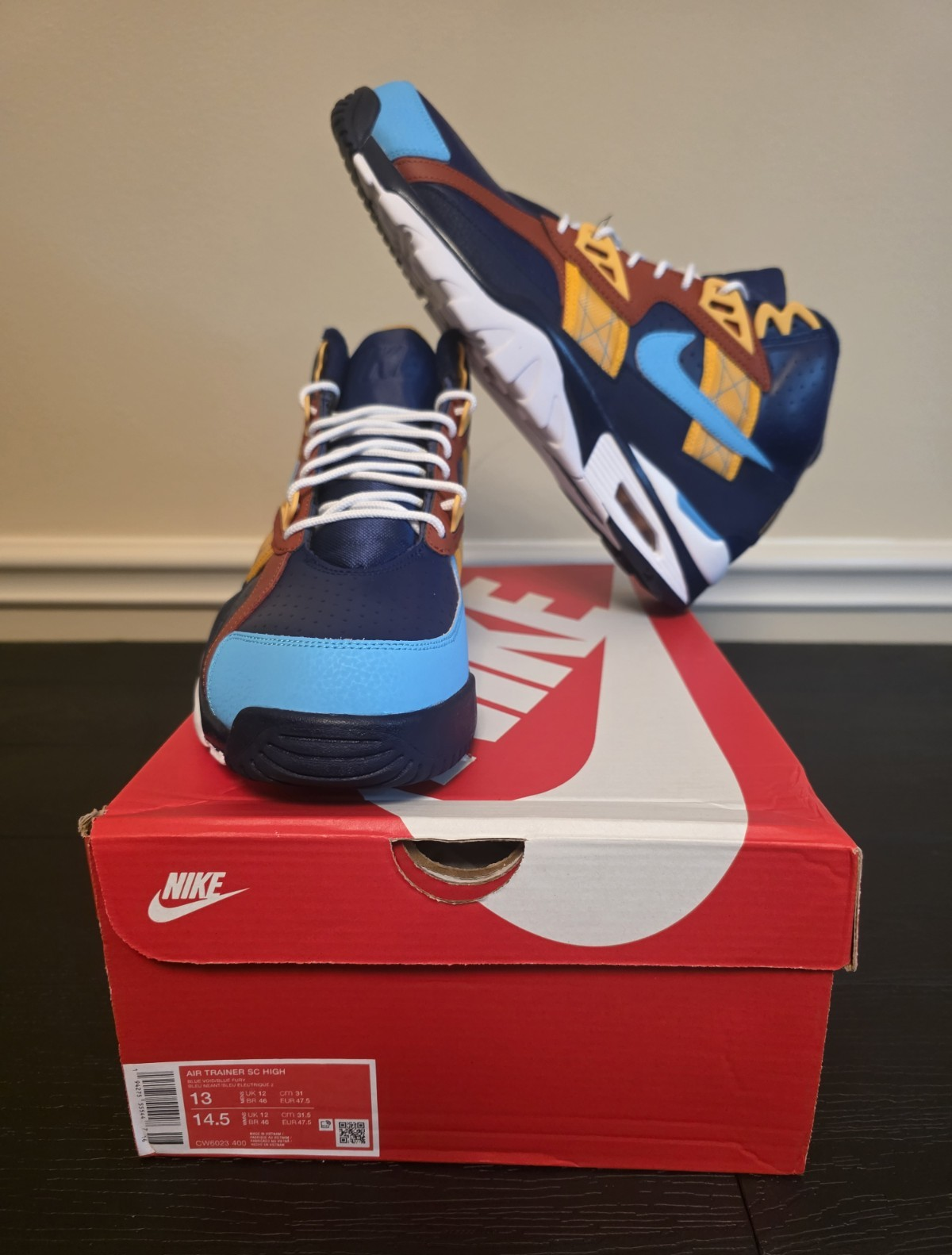 Nike Air Trainer SC High Los Angeles Rams 2020 Men's Blue High Top CW6023-400