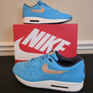 Nike Air Max 1 Premium Baltic Blue Corduroy Men's Sneakers FB8915-400 2023