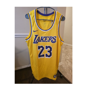 Nike Los Angeles Lakers LeBron James #23 Dri-FIT Jersey Mens L Yellow