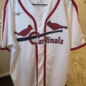 Nike St. Louis Cardinals MLB Cooperstown Collection White/Red Jersey Size L
