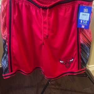 Ultra Game NBA Chicago Bulls Red/Black Basketball Shorts Men's L