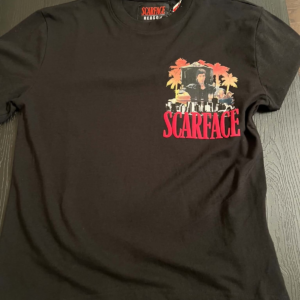 Reason Scarface Double-Sided Graphic T-Shirt Men's S Black Crew Short Sleeve