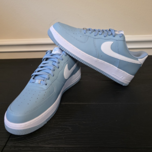 Nike Air Force 1 '07 Low Top Men's Sneakers Old Blue/White Leather FJ4146-403
